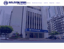 Tablet Screenshot of malayanbank.com